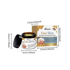 50g honey body cream Ease Skin jar and carton with dimensions