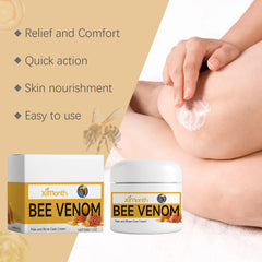 Applying Ximonth Bee Venom Joint Relief Cream on knees for post-exercise recovery