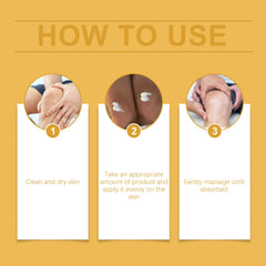 Instructions for using Ximonth Bee Venom Joint Relief Cream – clean, apply, and massage