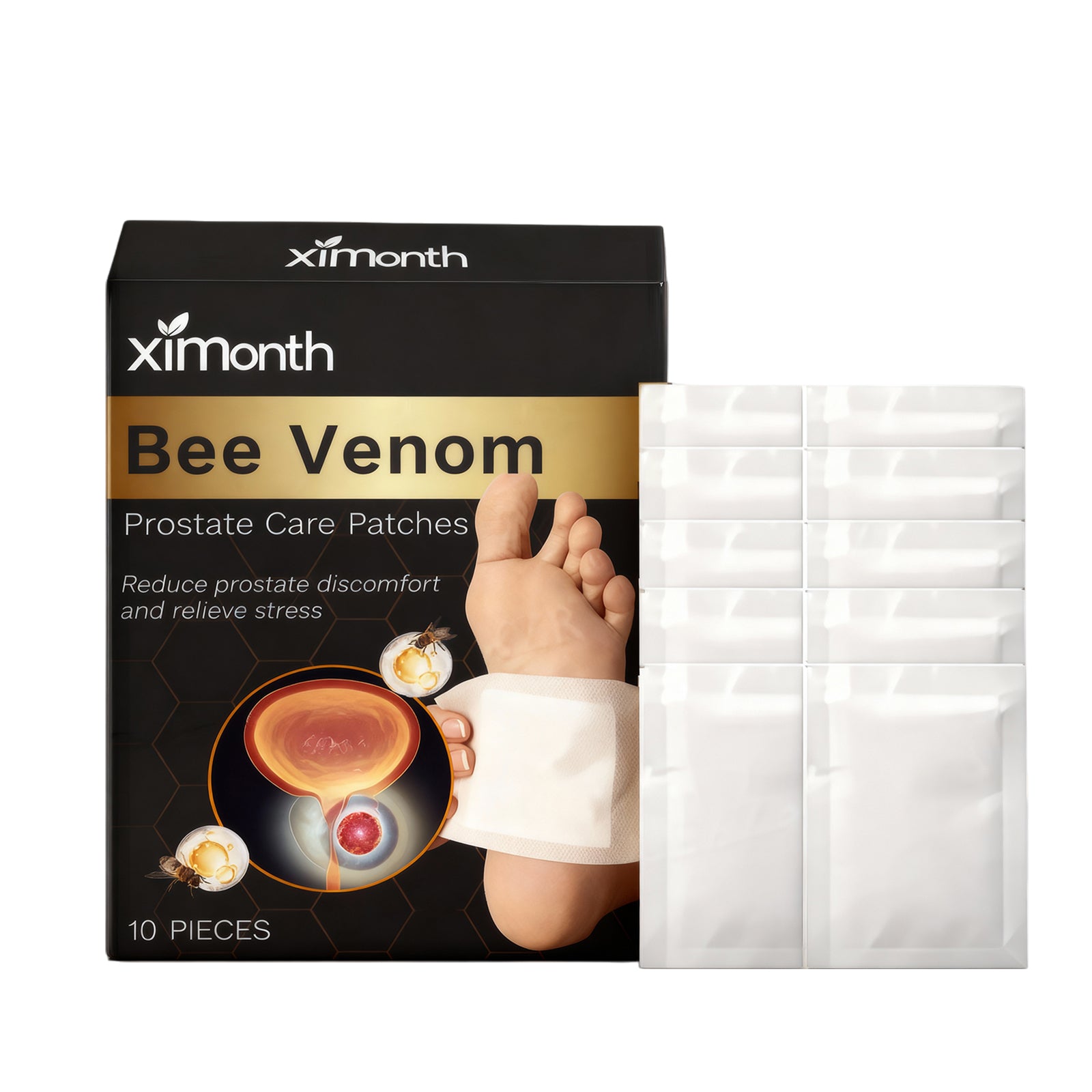 XIMONTHS bee venom men's herbal foot patches