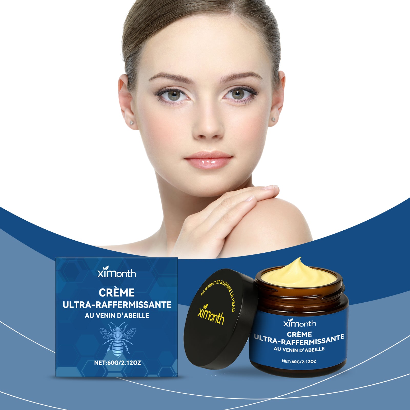 XIMONTHS bee venom collagen firming face cream