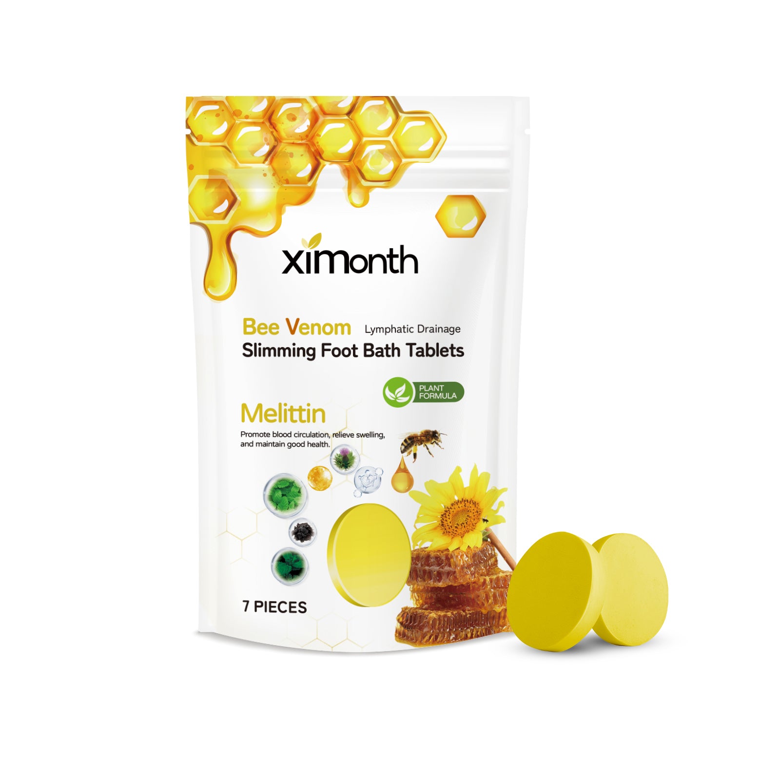 XIMONTHS bee venom foot bath tablets