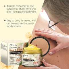 Spot gel packaging with a targeted skin-care illustration