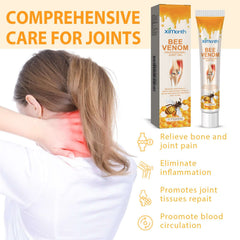 Relieving neck pain with Bee Venom Spinal Joint Care Cream for spinal joint support