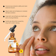 Eye drops ingredient formula with glycerin and panthenol