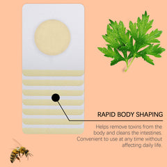 Navel patch with Atractylodes rhizome extract