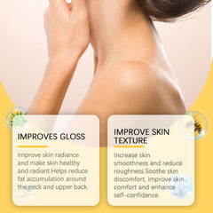 Neck and shoulder care cream texture
