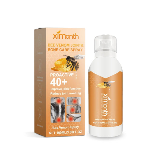 Ximonths bee venom joint and bone care spray bottle and box for adults over 40