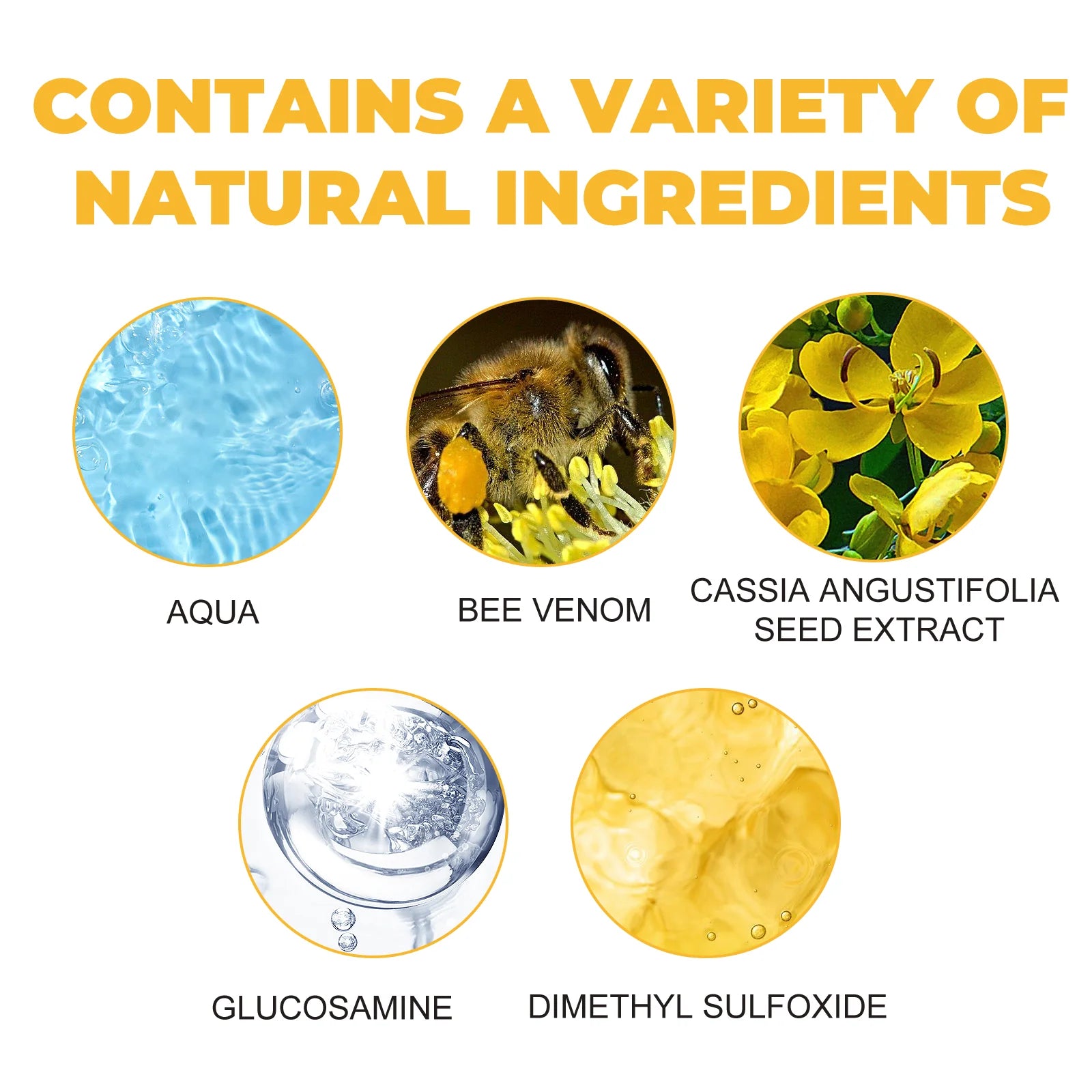 Ingredients: Bee Venom, Glucosamine, Natural Extracts – Supports joint health for older adults