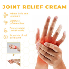 Older adult holding hand in pain – Bee Venom Joint Care Cream provides fast relief and improves joint flexibility
