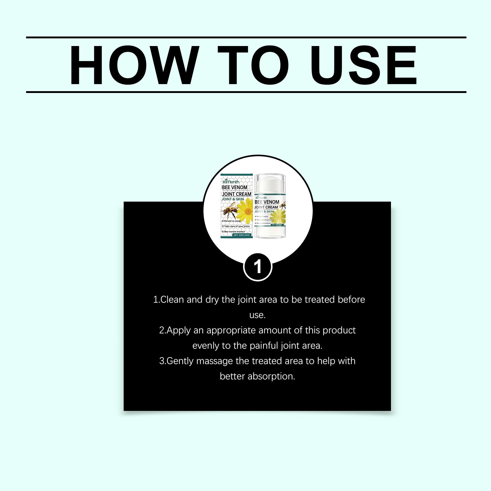 How to use XIMONTHS joint care stick