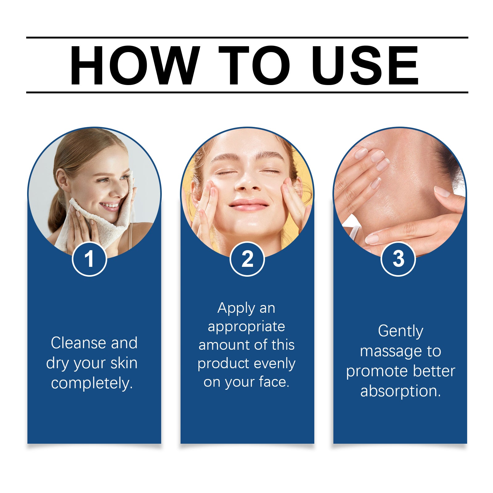Light non-sticky facial cream texture