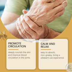 Hands holding a wrist in the magnesium spray artwork