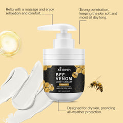 Bee venom cream for gentle daily massage
