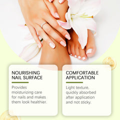 Lightweight non-sticky nail oil application