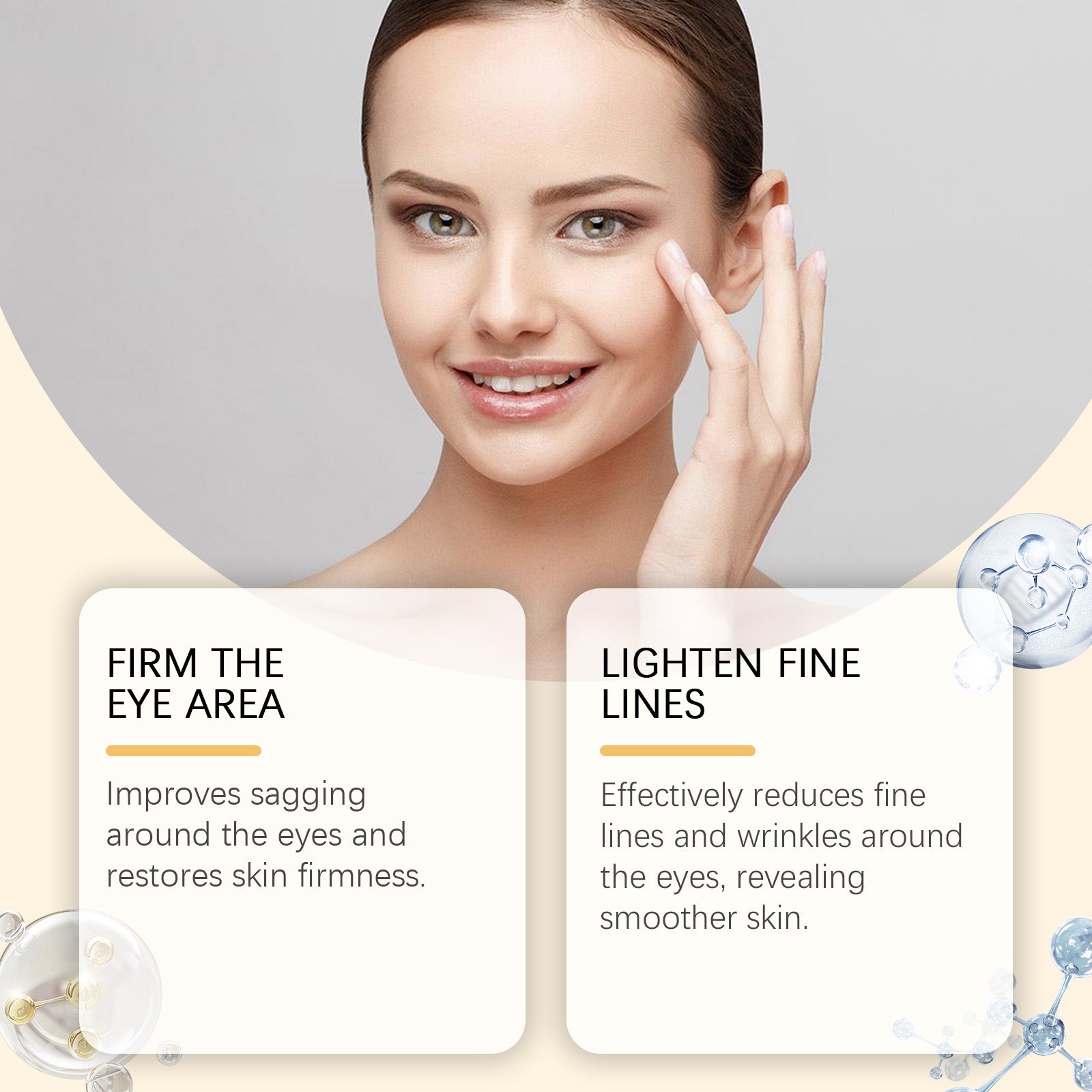Eye cream for moisturizing fine-line care