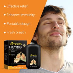 Bee venom inhaler with ginger and knotweed