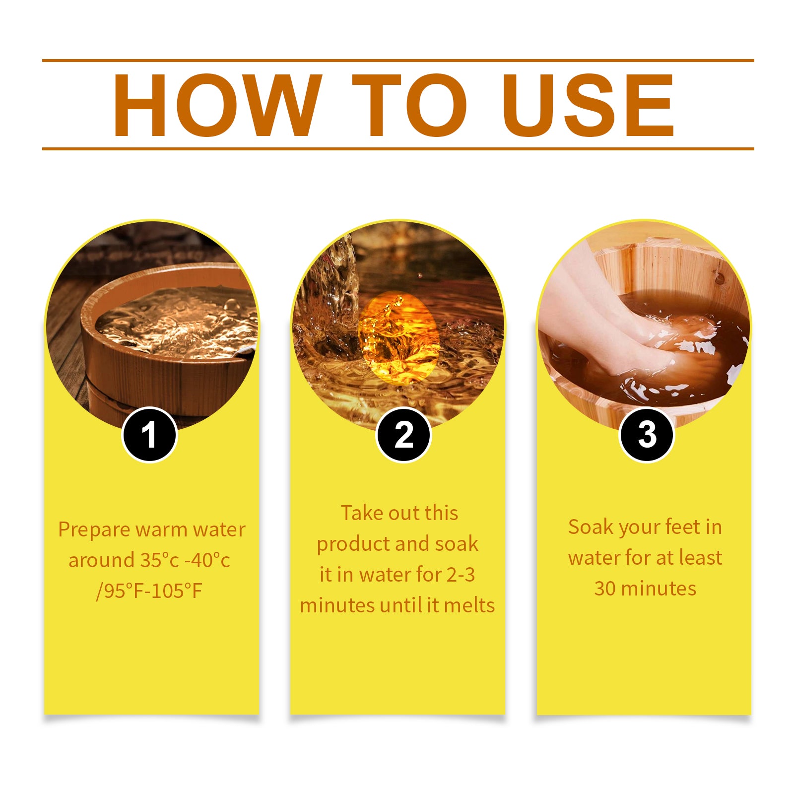 How to use XIMONTHS foot bath tablets