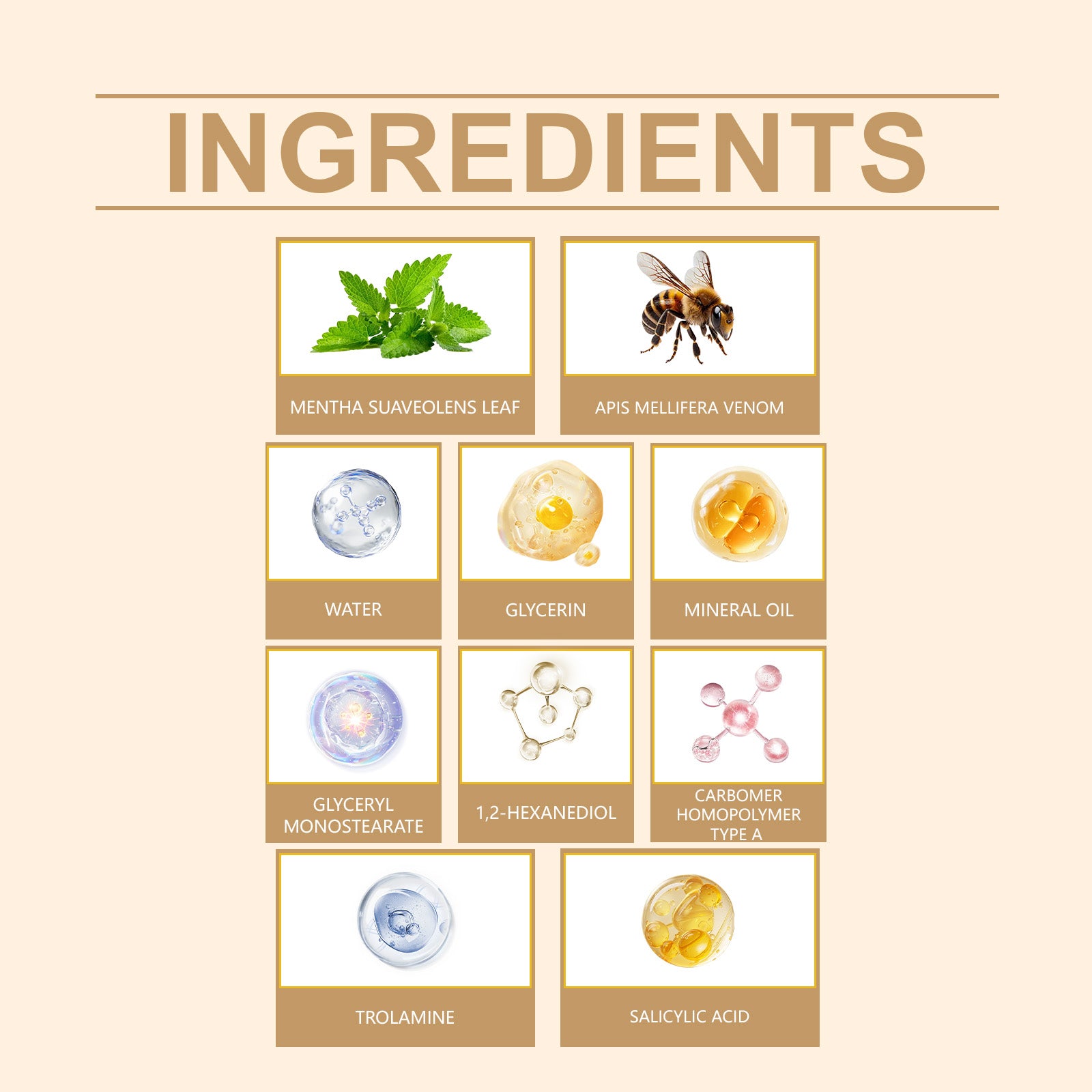 Bee venom care cream for smooth-looking skin