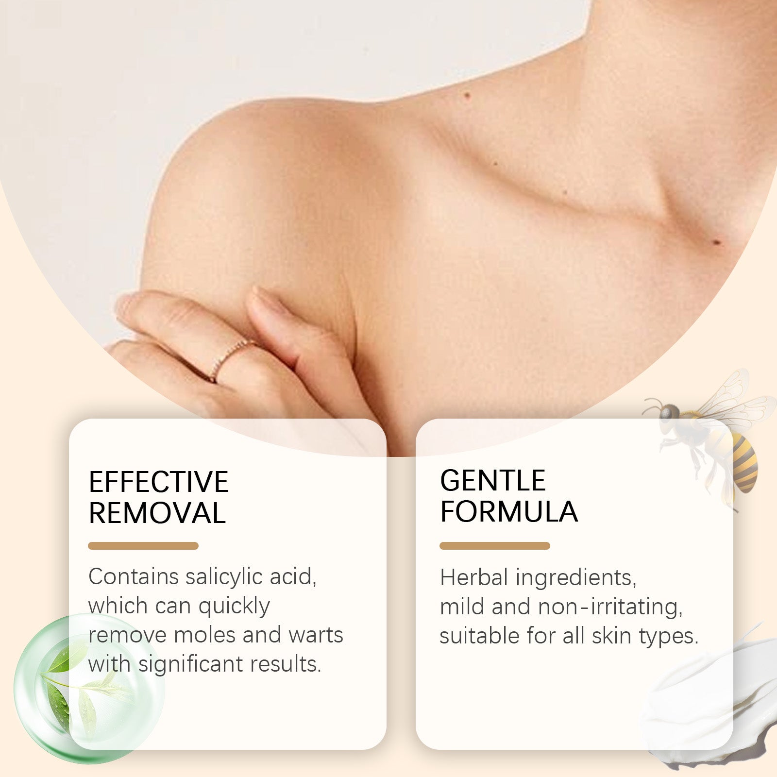 Skin tag cream ingredients with salicylic acid