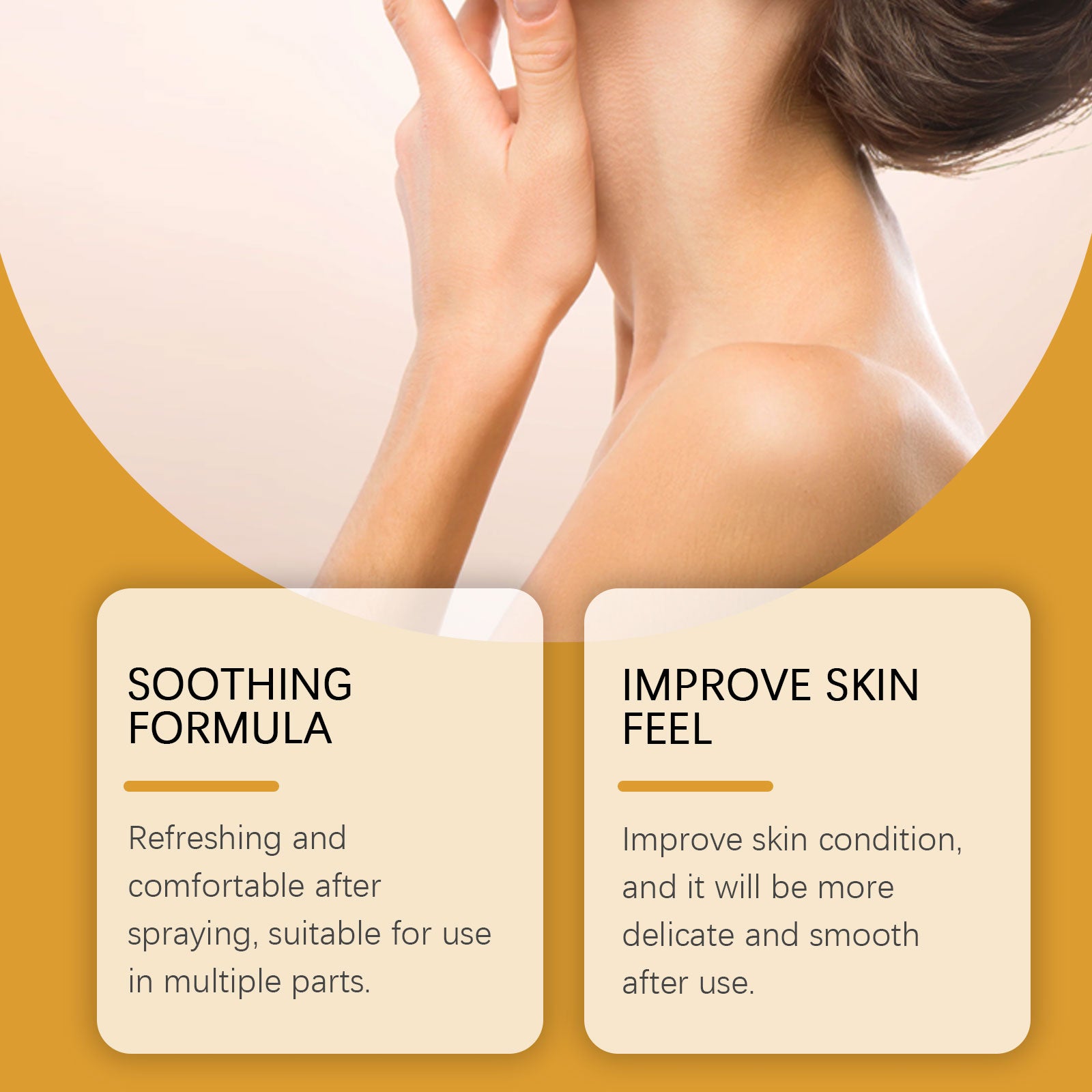 Bee venom spray for smooth-looking skin