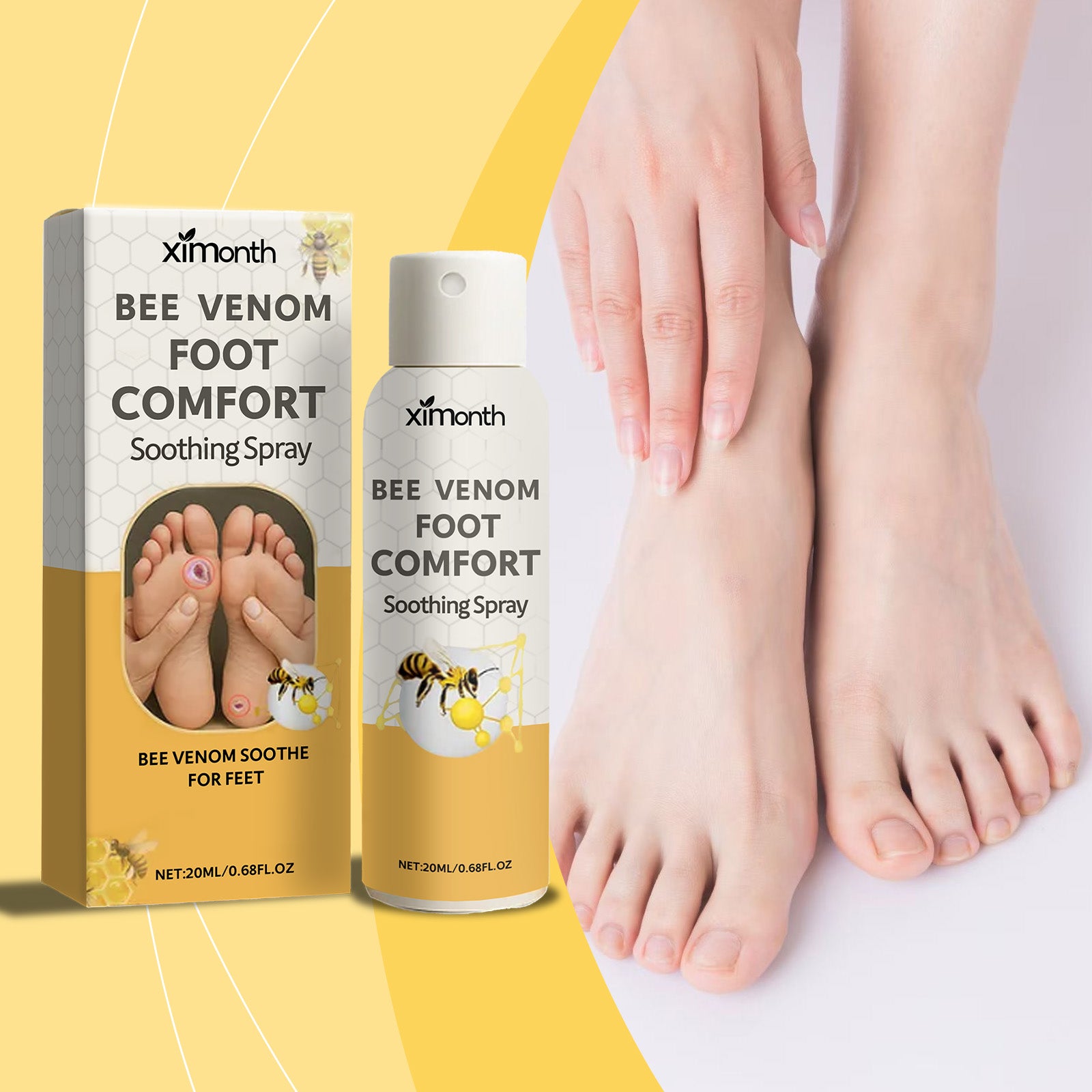 XIMONTHS bee venom foot care spray