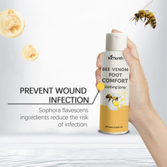 Bee venom spray for dry-looking feet
