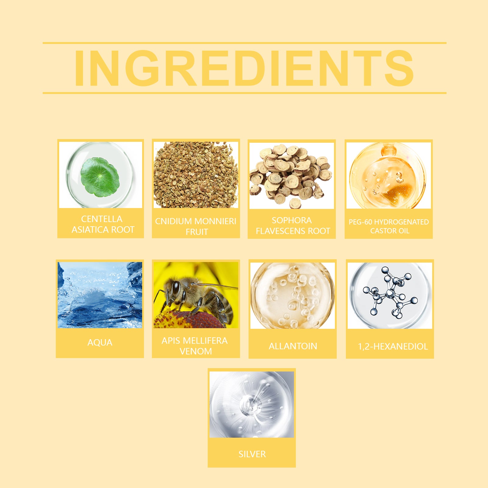 Foot spray ingredients with Centella and allantoin