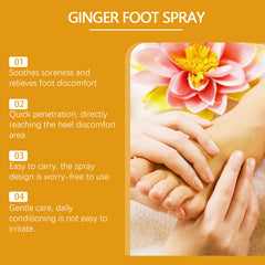 Foot care spray for massage and daily comfort