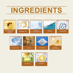 Skin care cream ingredients with salicylic acid and tea tree