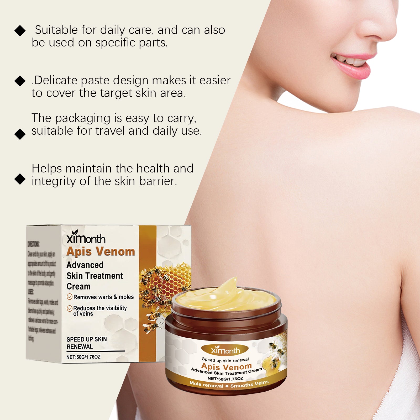 Topical cream for targeted body skin care