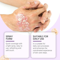 Light non-sticky body care spray
