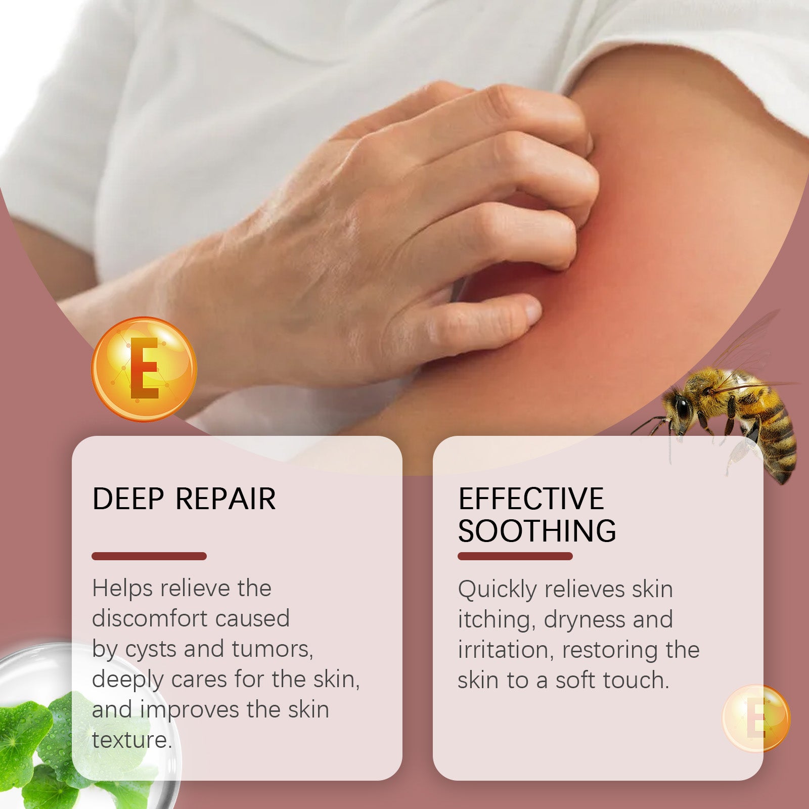 Small-area skin care ointment texture