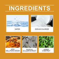 Nasal spray ingredients including sodium chloride and horse chestnut