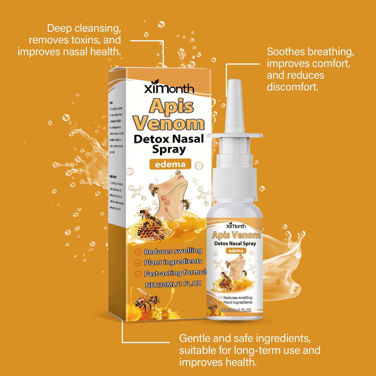 Natural nasal spray comfort-focused product format