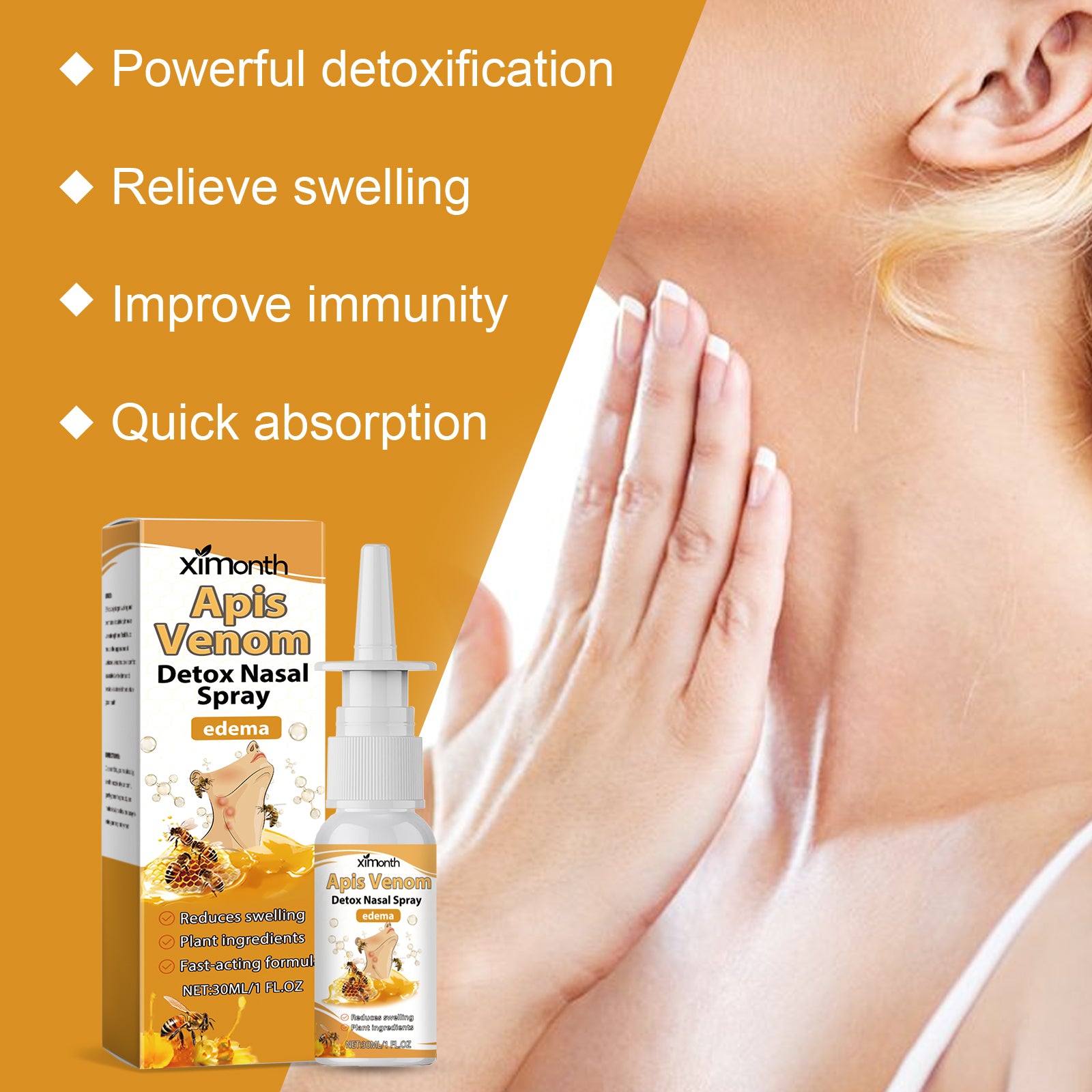 Nasal spray bottle for a refreshing nasal-care routine