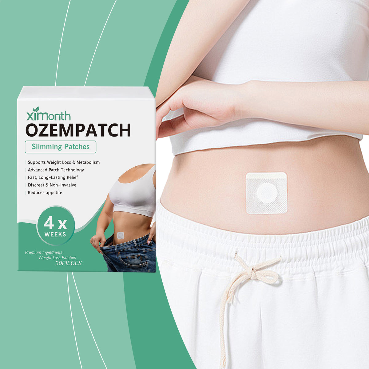XIMONTHS botanical overnight navel patches