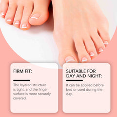 Nail patch with secure layered fit