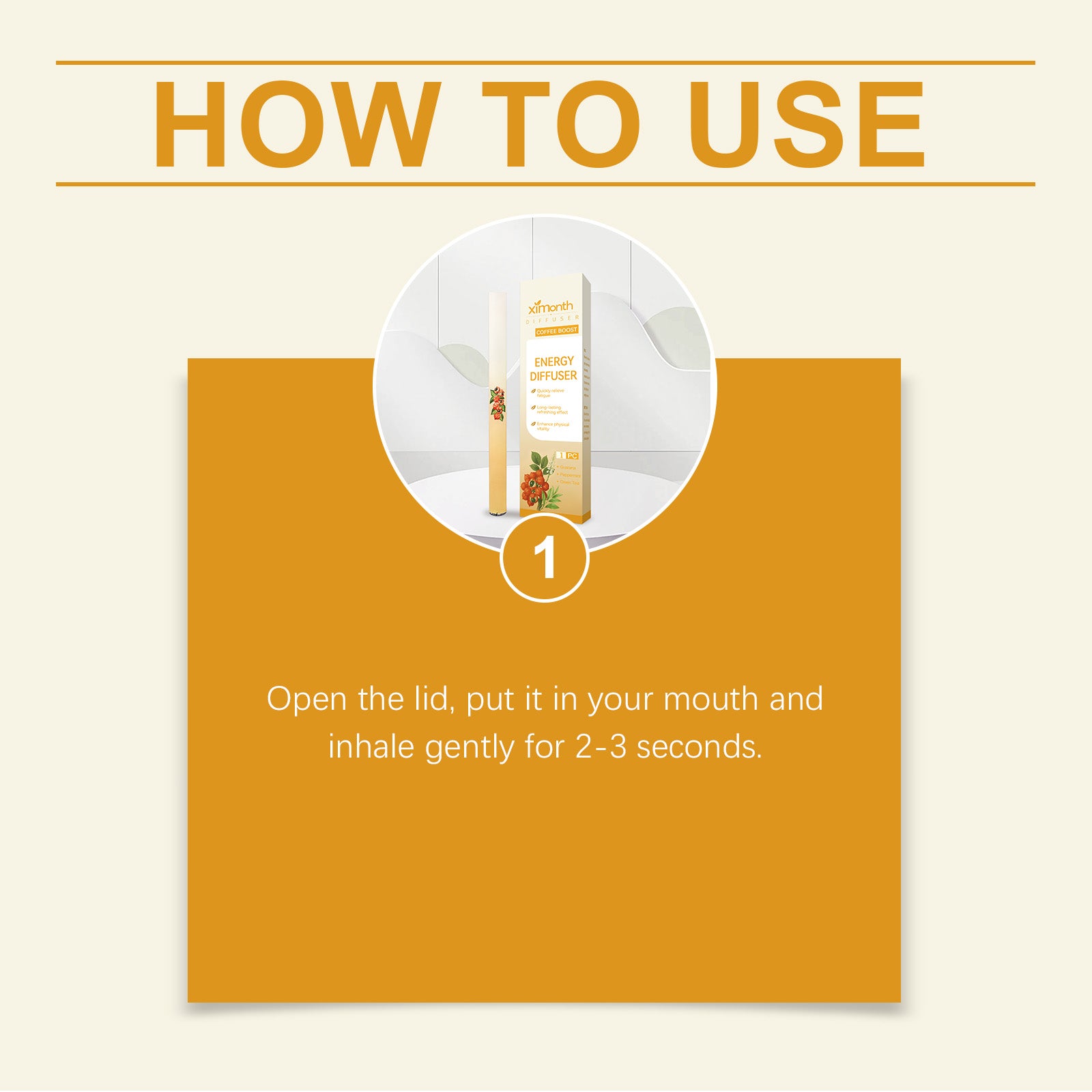 Herbal inhaler product directions