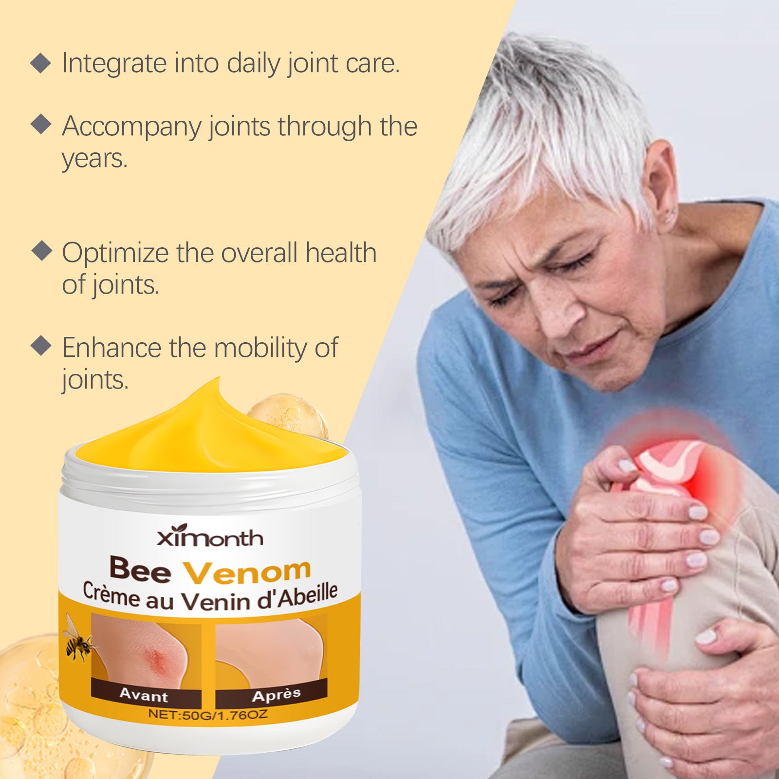 Joint care cream for mobility-focused routine