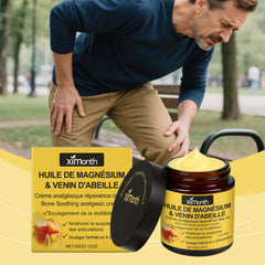 Magnesium arnica cream with an outdoor muscle-care scene
