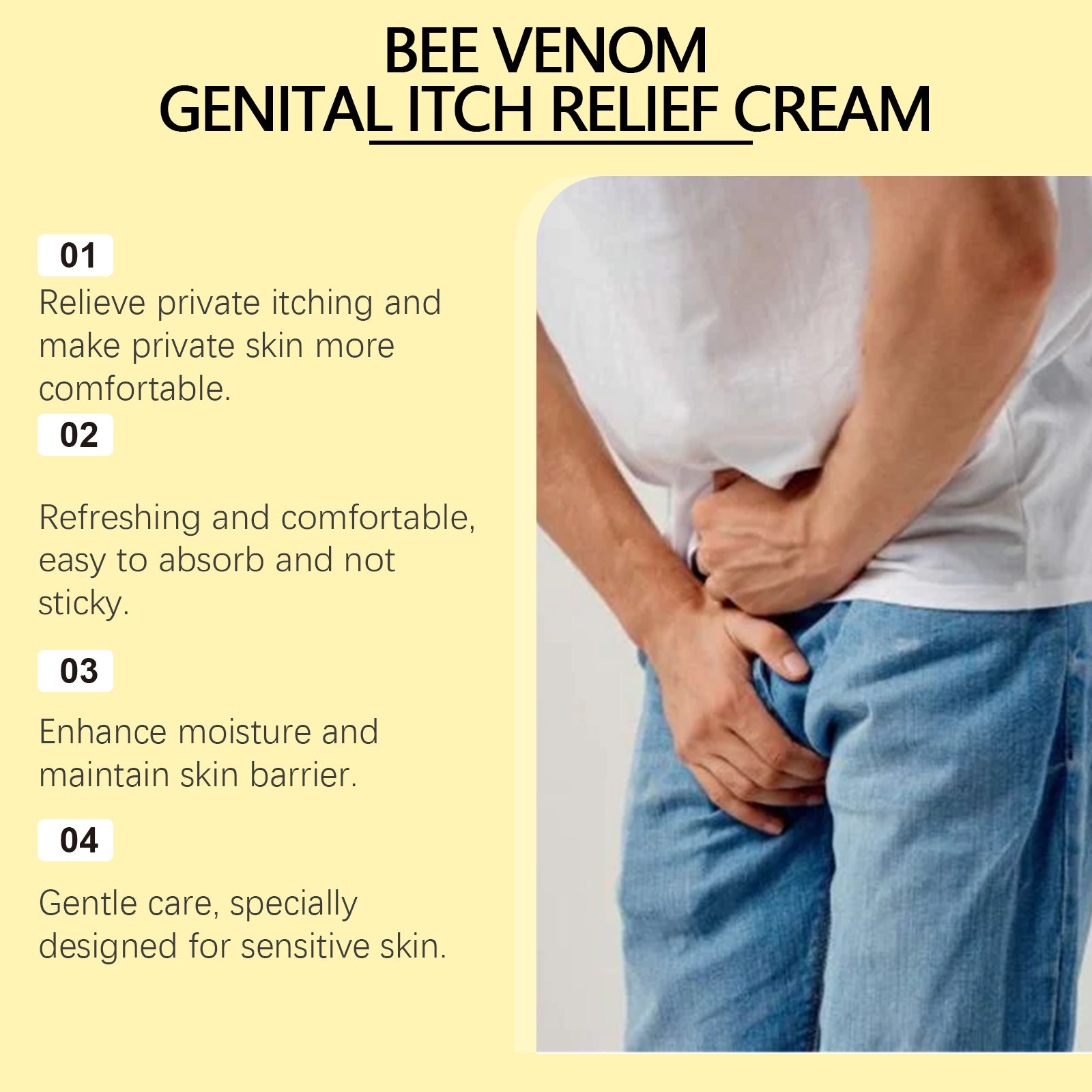 Men's external moisturizing cream with allantoin