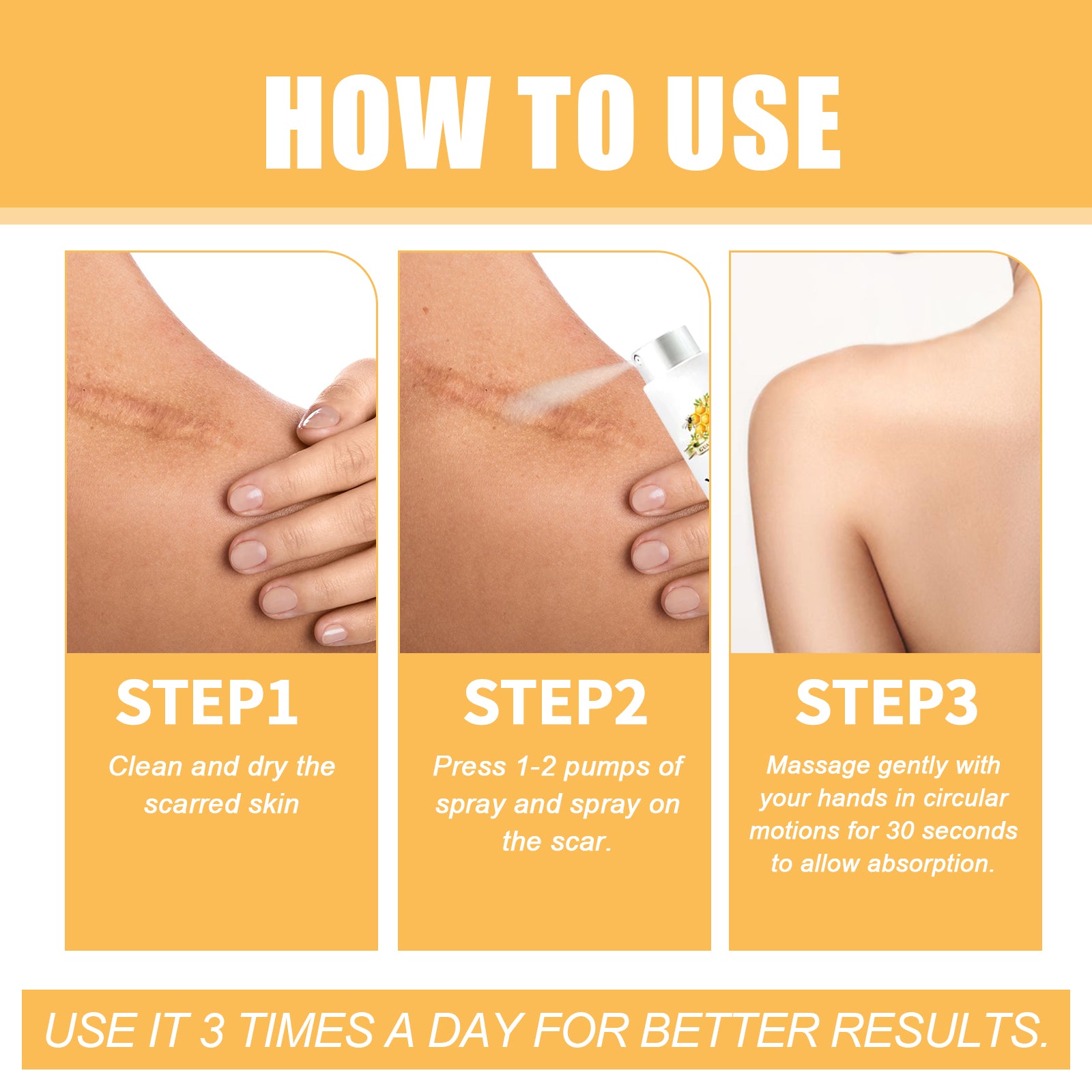 How to use XIMONTHS scar care mist