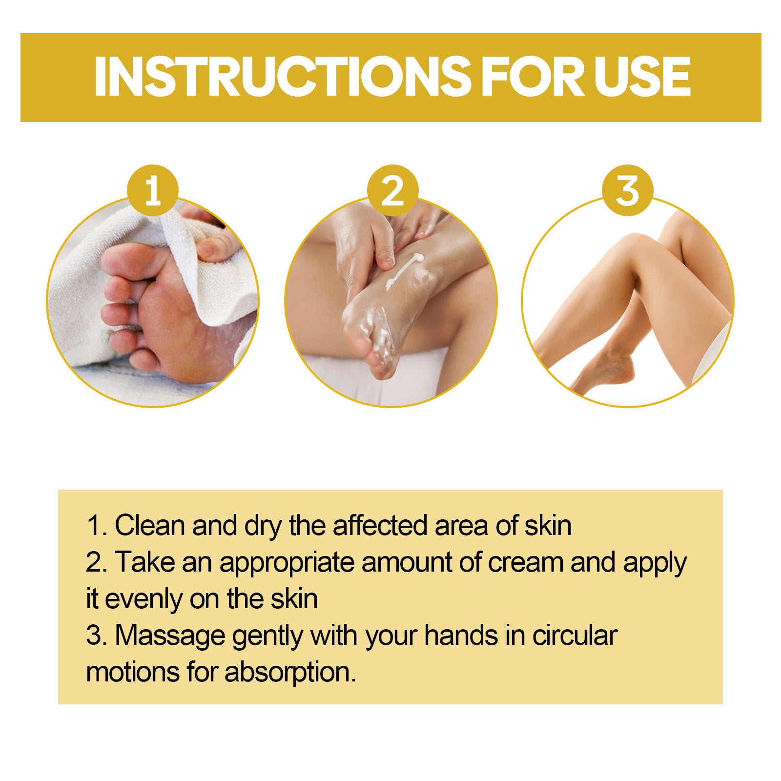 How to apply XIMONTHS leg care cream