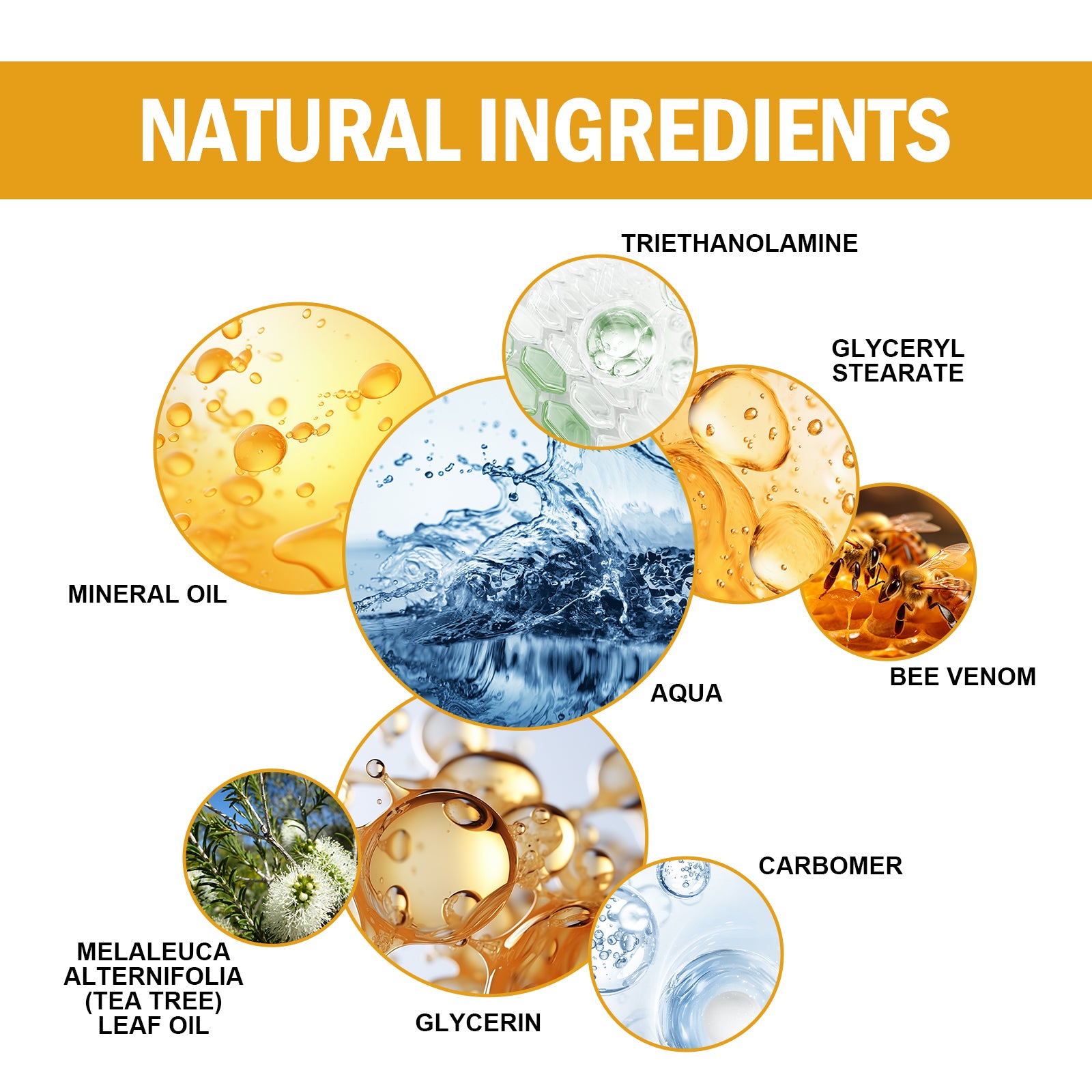 Bee venom and tea tree oil topical care formula