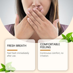 Healthy oral spray fresh breath product benefit