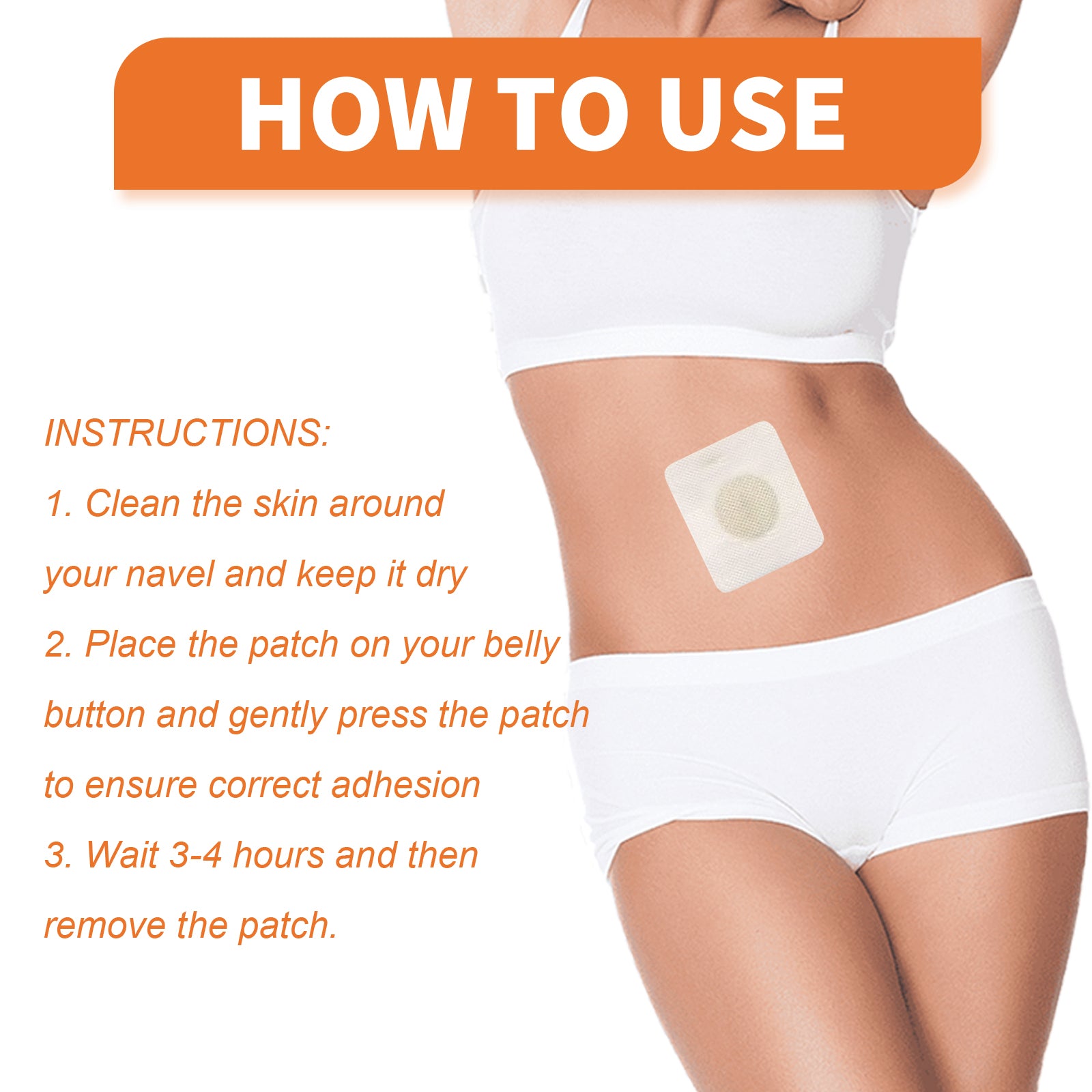 How to use XIMONTHS navel patches