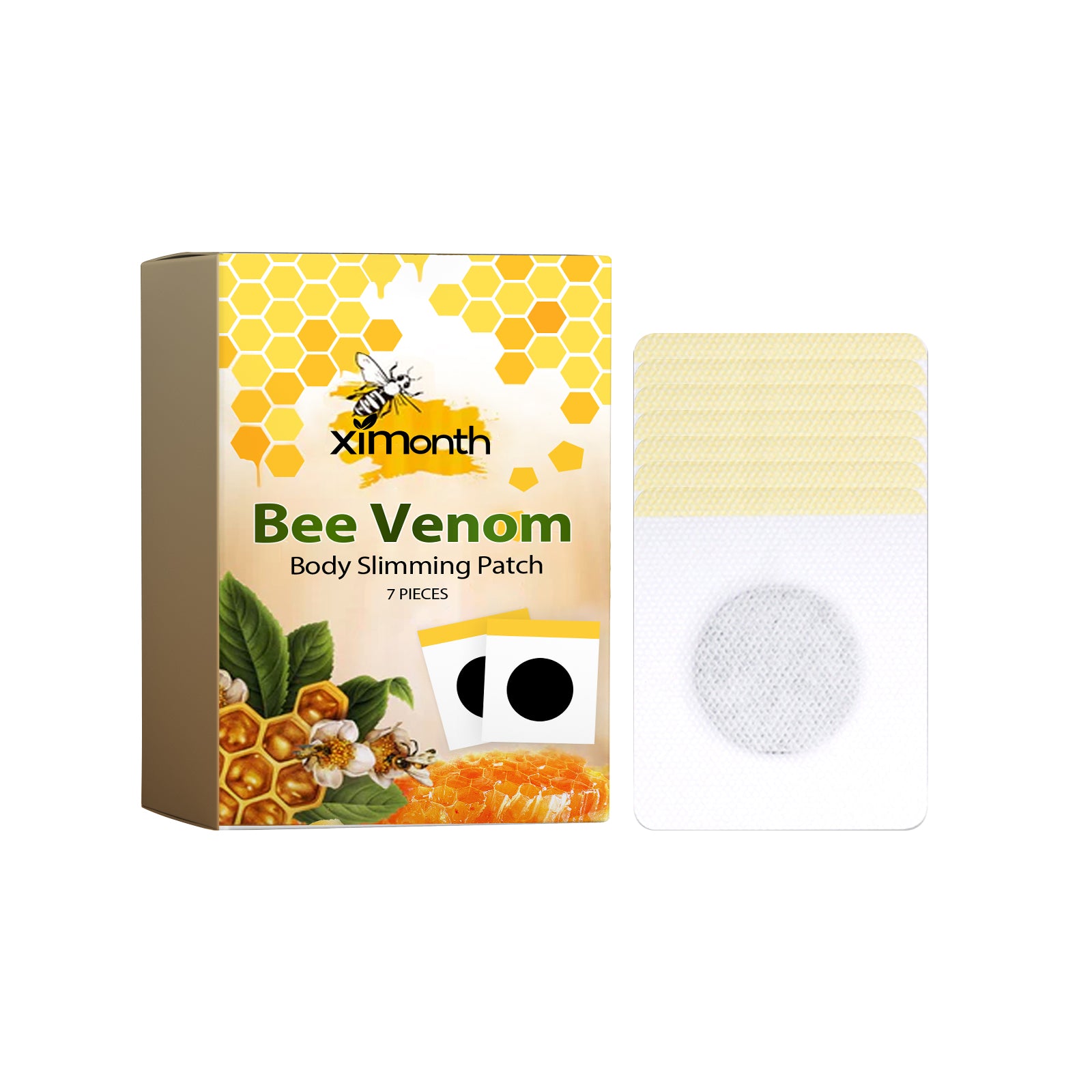 XIMONTHS bee venom body toning navel patch