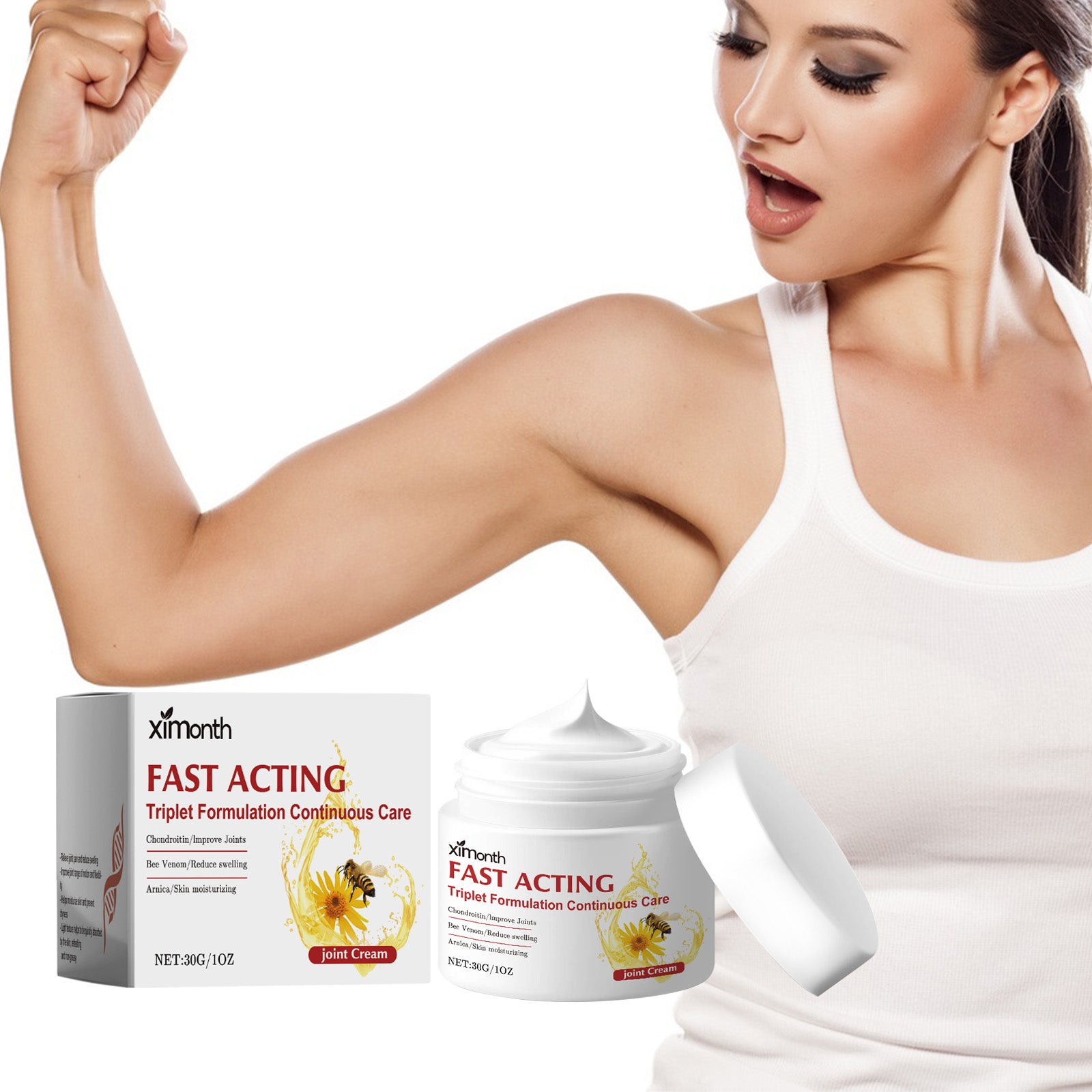 Best cream for neck pain – Ximonths fast acting joint cream with bee venom for muscle relief.