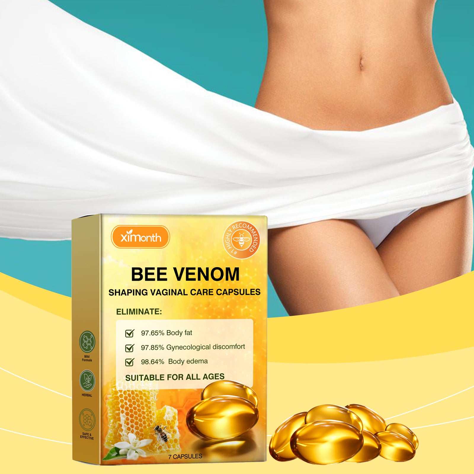 Adult intimate care capsule packaging